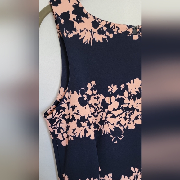 Banana Republic Pink & Navy Blue Sheath Mini Dress Scoop Neck Sleeveless… - Picture 3 of 9